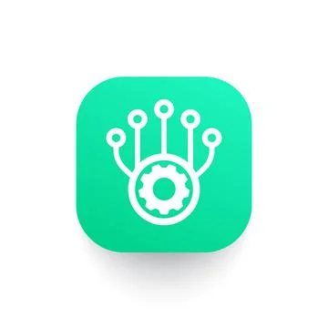 Production, development vector icon Stock Illustration