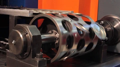 Production of easy open. falling caps Stock Footage 126091569