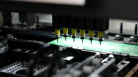 Production of electronic circuit boards. The machine Produces Digital printed Видео 152751310