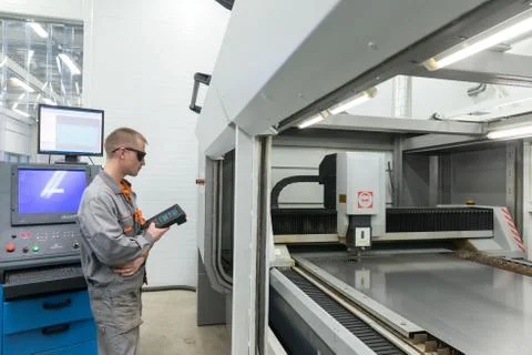 Production of electronic components  at high-tech factory Stock Photos