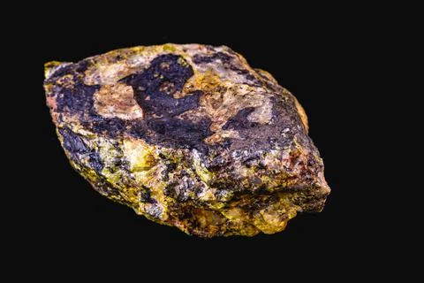 Production of enriched uranium. Uranium ore found in nature. Yellow and radio Stock Photos