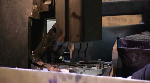 Production equipment, labeling machine, part of equipment, cartridge production Stock Footage 51649875