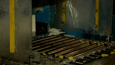 Production of extruded rubber Stock Footage 99162824