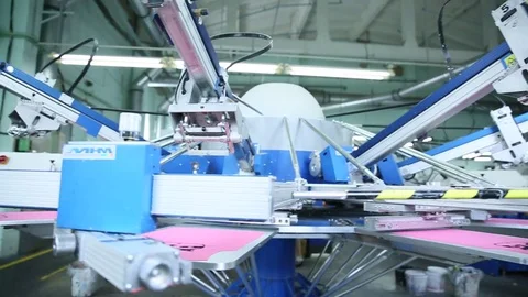 Production of garment fabrics Stock Footage 84325956