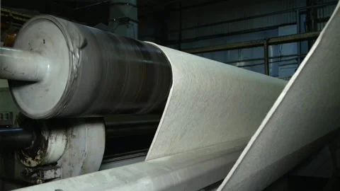 Production of geotextiles. Stock Footage 157534901