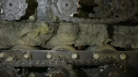 Production of heat insulation Stock Footage 20788544