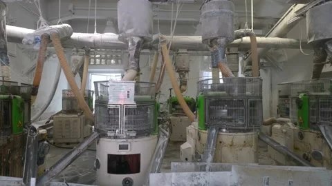 Production of Idrosal tablets salt, Salt mines in Volterra, Italy Stock Footage