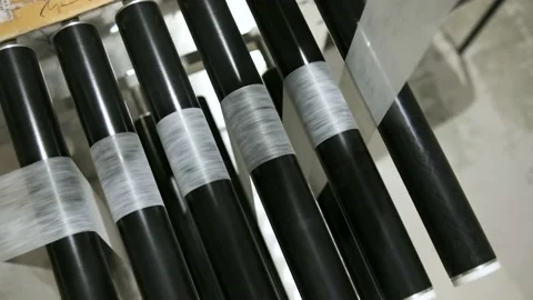 Production of the inner layer of diapers from non-woven fabric Stock Footage 165840797