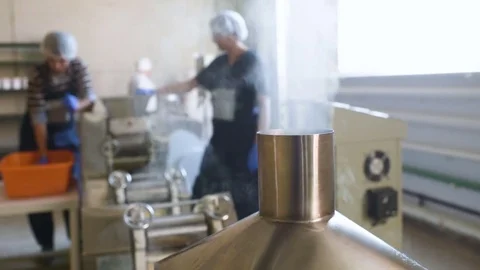 Production of instant noodles Stock Footage 84793722