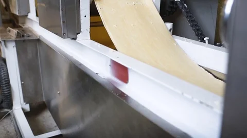 Production of instant noodles Stock Footage 84794183