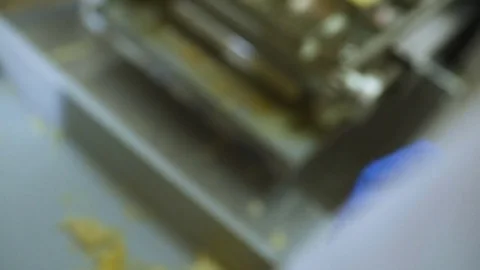 Production of instant noodles Stock Footage 84794925