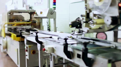 Production line of bottle of detersive Stock Footage 22555074