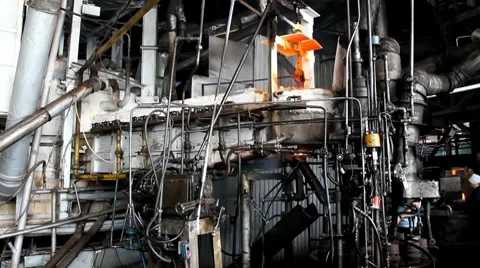 Production Line Of Crystal Products 1 Stock Footage 8665553