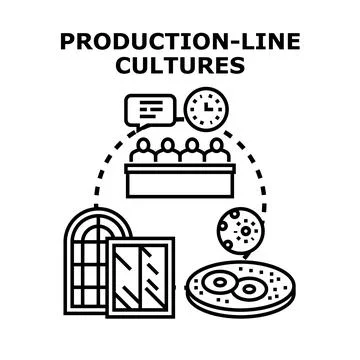 Production line cultures concept vector illustration design 库存插图