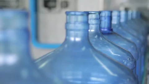 Production line of drinking water 스톡 동영상 147268013