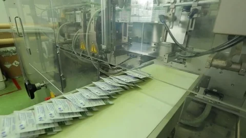 Production line in a factory Stock Footage 84412677
