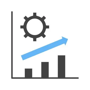 Production Line Icon Image. Stock Illustration