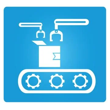 Production line Stock Illustration