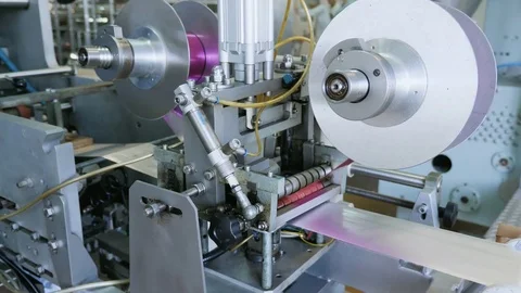 Production Line. Machine for manufacturing Stock Footage 81252845