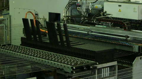 Production Line Machines Stock Footage 34264992