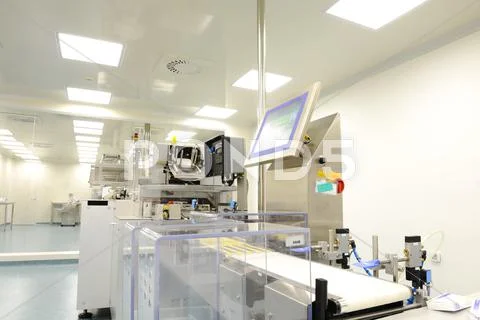 Production line in modern factory Stock Photos