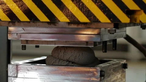 Production Line For Plastic Tile At Heavy Plant Stock Footage 88373584