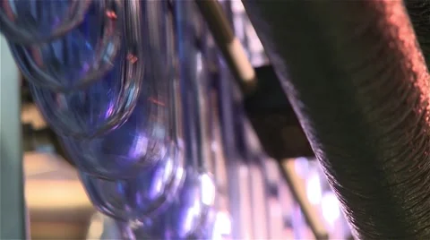 Production line of water bottles Stock Footage 56944053