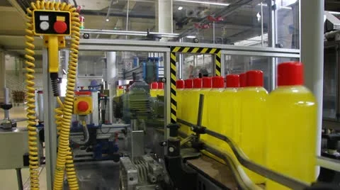 Production of Liquid Detergent Stock Footage 11962134