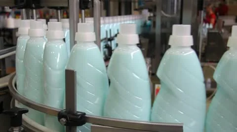 Production of Liquid Detergent Stock Footage 11962204