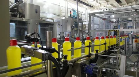 Production of Liquid Detergent Stock Footage 12061686