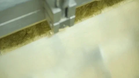 Production of macaroni, dough for pasta mixed in a vat Stock Footage 75218428