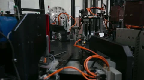Production machine time lapse, mechanism,  Stock Footage 45328045
