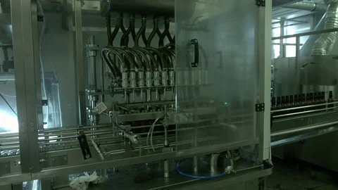 The production of medicines in bottles Stock Footage 76319386