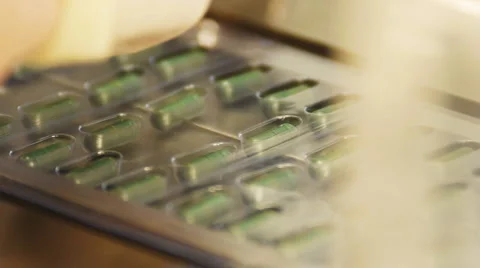 Production of medicines Stock Footage
