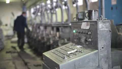 Production of metal wire Vídeos de archivo 80846472