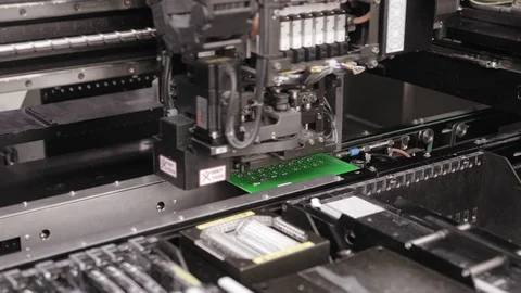 Production of microchips in a modern factory Vidéo 128778895