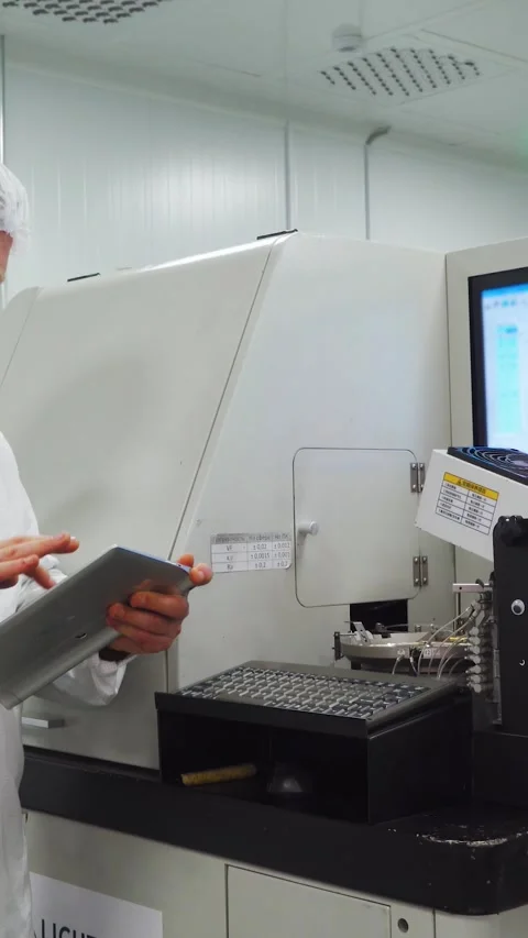 Production of microcircuits chips microcircuits, modern computer equipment 库存影片 311247809