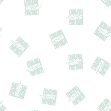Production mussel glyph seamless pattern Stock Illustration