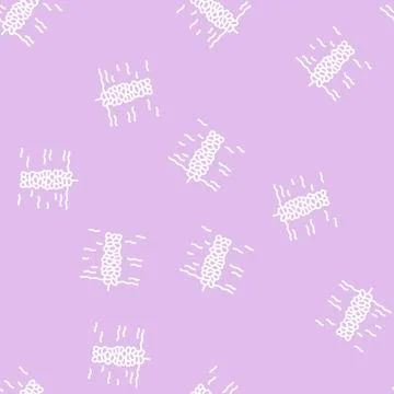 Production mussel line seamless pattern Stock Illustration