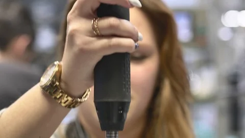 Production Operator is Screwing the Part in the Assembly Line, Product Assembly 動画素材 127029509