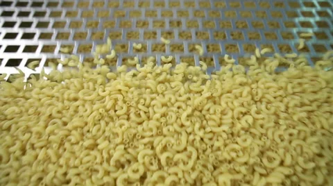 The production of pasta Stock Footage 61242294
