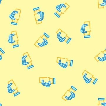 Production pipeline vector seamless pattern Stock Illustration