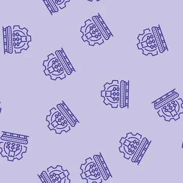 Production planning line seamless pattern Stock Illustration