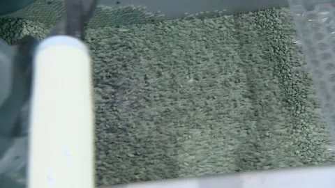 Production of plastic that decomposes. Green Plastic. Decaying plastic. Stock Footage 248753132