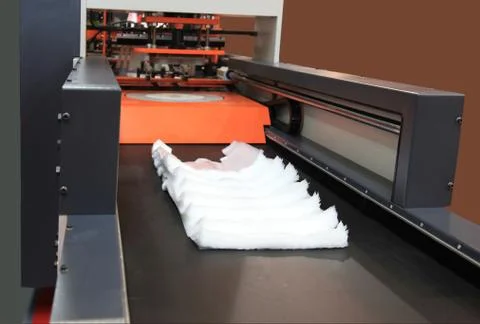 The production of plastic packages Stock Photos