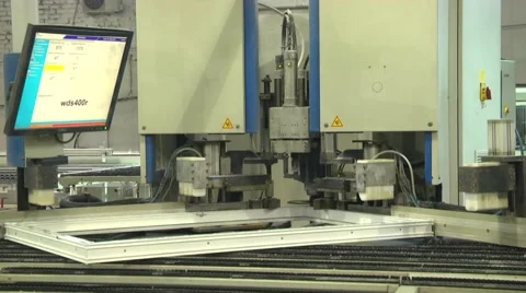 For the production of plastic windows plant Stock Footage 65837046