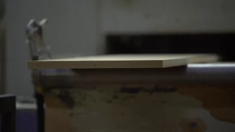 Production of plinths. Plinths. Production. Processing. Close up. Conveyor. Stock Footage 104963699