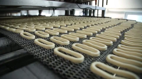 The production process of bagels Stock Footage 59824762