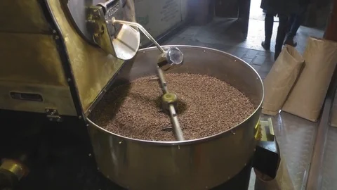 The production process of coffee with a coffee machine Stock Footage 69798973