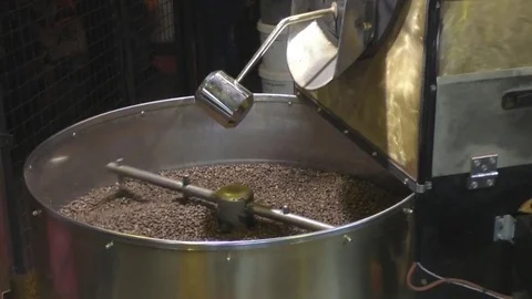 The production process of coffee with a coffee machine Stock Footage 69849552